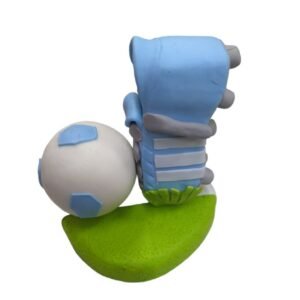 ADORNO PORCELANA FRIA BOTIN PELOTA ARGENTINA RACING