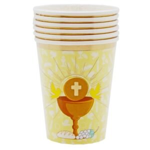 VASO DE POLIPAPEL *COMUNION* stamping 266cc x 6 un.