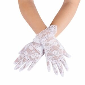 GUANTES DE ENCAJE BLANCOS