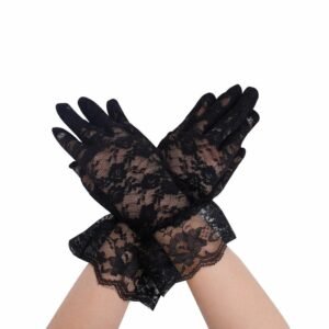 GUANTES DE ENCAJE NEGRO