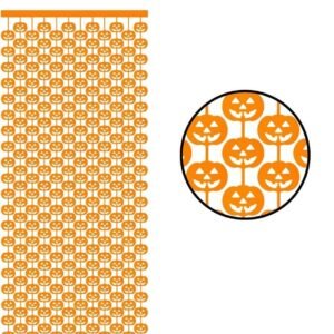 CORTINA CALABAZA NARANJA HALLOWEEN