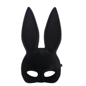 MASCARA SEXY CONEJO  BUNNY ARIANNA NEGRA FELPA