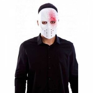MASCARA BLANCA SANGRE HOCKEY HALLOWEEN