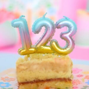 VELA NUMERO 9 GLOBO DEGRADE