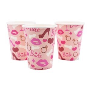 VASO DE POLIPAPEL *DESPEDIDA DE SOLTERAS* x 6 unidades