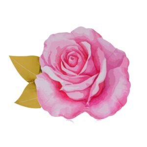 PLATO DE POLIPAPEL FORMAS *FLOR DE ROSAS* x 6 unidades