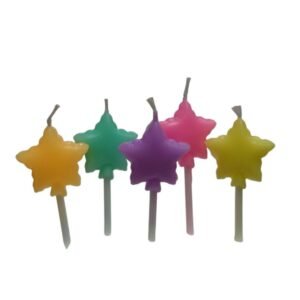 VELA ESTRELLA GLOBO SURTIDO x5