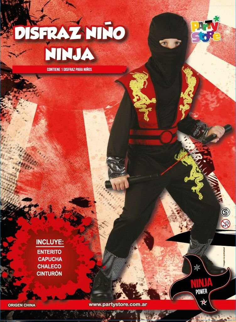 DISFRAZ NIÑO NINJA M