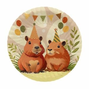 PLATO CARPINCHO CAPIBARA x8