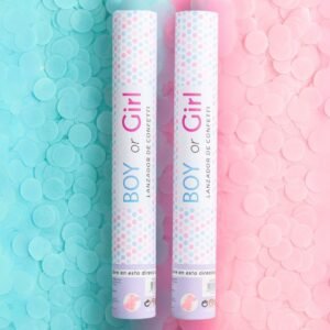 LANZAPAPELITOS GENDER REVEAL ROSA