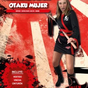 DISFRAZ NINJA OTAKU MUJER M