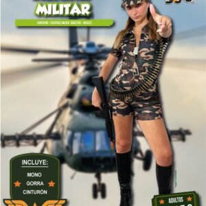 DISFRAZ MILITAR MUJER S