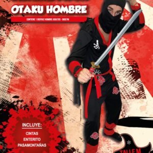 DISFRAZ NINJA OTAKU HOMBRE L