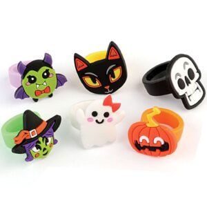 ANILLOS HALLOWEEN - BOLSITA X 6 UNIDADES