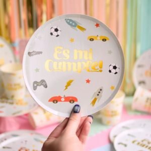 PLATOS ES MI CUMPLE KIDS x10