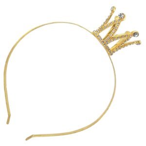 VINCHA TIARA PRINCESA CORONITA DORADA