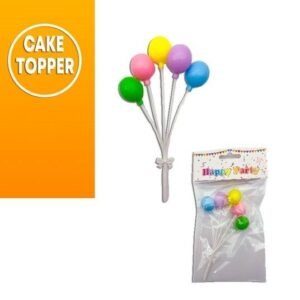 TOPPER GLOBOS MULTICOLOR