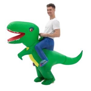 DISFRAZ INFLABLE MONTURA DINOSAURIO ADULTO
