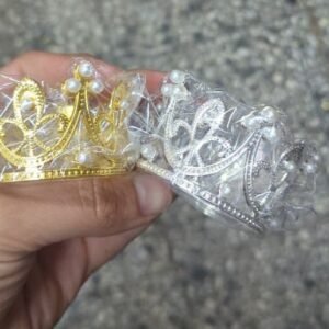 MINI CORONA STRASS PERLITAS