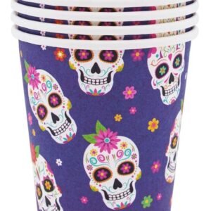 VASO DE POLIPAPEL *CALAVERA MEXICANA* x 6 unidades