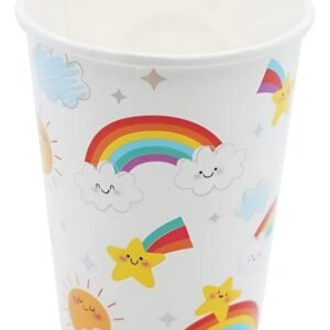 VASO DE POLIPAPEL *NUBE Y ARCO IRIS* x 6 unidades