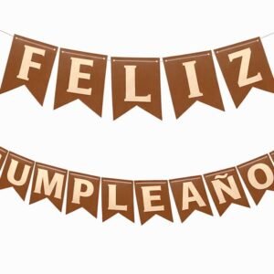 BANDERIN FELIZ CUMPLEAÑOS VINTAGE