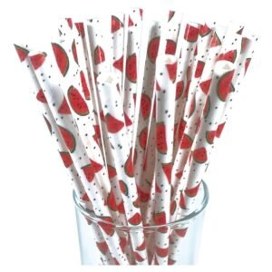 SORBETES DE POLIPAPEL SANDIA X 24 UNIDADES