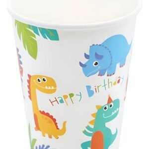 VASO DE POLIPAPEL *DINOSAURIO * x 6 unidades