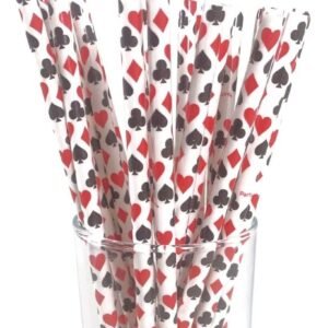 SORBETES DE POLIPAPEL POKER X 24 UNIDADES