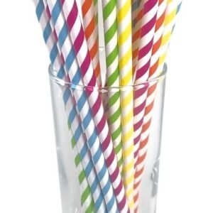 SORBETES DE POLIPAPEL MULTICOLOR X 24 UNIDADES