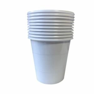 VASO PLASTICO BLANCO 180CC X10
