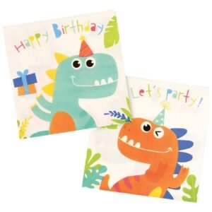 SERVILLETA DE PAPEL *DINOSAURIO* x 20 unidades