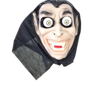 MASCARA RIGIDA C/TUNICA DRACULA OJOS