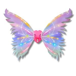ALAS MARIPOSA ROBOT IRIDISCENTE LUZ LED
