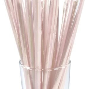 SORBETES DE POLIPAPEL IRIDISCENTES BLANCO X 24 UNIDADES