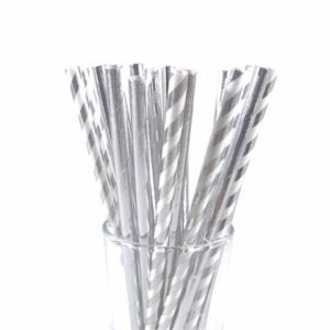SORBETE DE POLIPAPEL PLATEADO X 24 UNIDADES