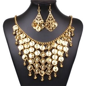 SET COLLAR Y AROS ODALISCA DORADO