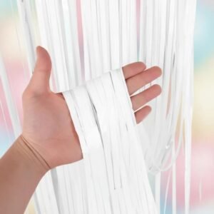 CORTINA DE TIRA BLANCA