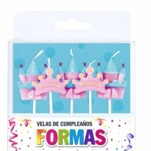 VELAS FORMAS - SET PRINCESAS X 5 PIEZAS