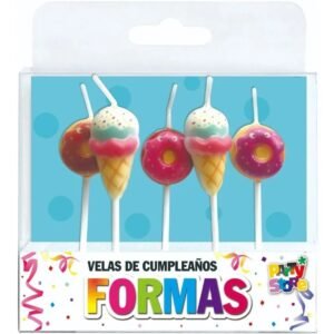 VELAS FORMAS - SET DONAS X 5 PIEZAS