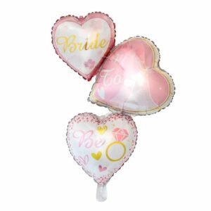 GLOBO METALIZADO CORAZON BRIDE TO BE NOVIA