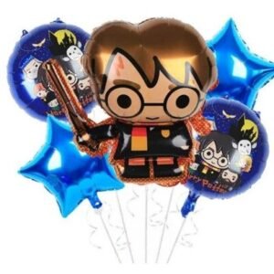 SET 5 GLOBO METALIZADO HARRY POTTER