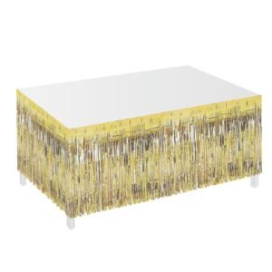 DECORACION DE MESA LLUVIA DORADA 240x75cm