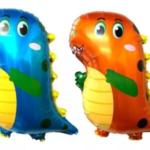GLOBO METALIZADO DINOSAURIOS X2 DUO 24´´