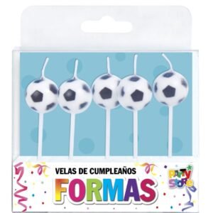 VELAS FORMAS - SET PELOTAS DE FUTBOL X 5 PIEZAS
