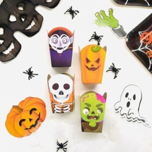 POCHOCLERA POPCORN PERSONAJES HALLOWEEN X8
