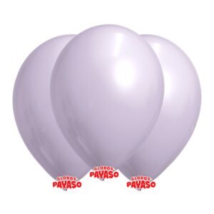 GLOBO LATEX 12'' PASTEL UVA - X 25 U.