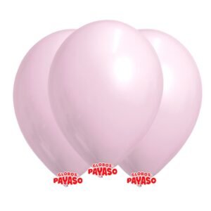 GLOBO LATEX 12'' PASTEL FRESA - X 25 U.