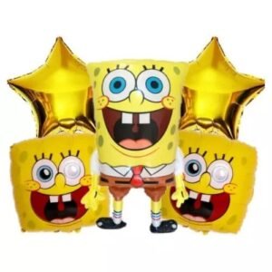 SET 5 GLOBOS BOB ESPONJA