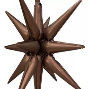 GLOBO ESTRELLA 4D NUDE CARAMEL MARRON 22´´ X5
